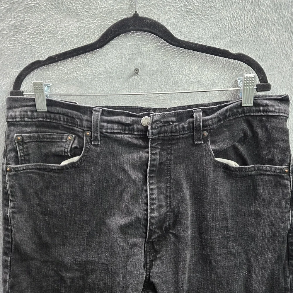 Levi's 505 Men Jeans 38X30 Black Denim Regular Fit 28